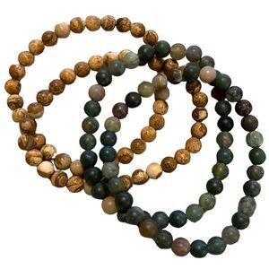 Multi Natural Matte Stone Bracelets